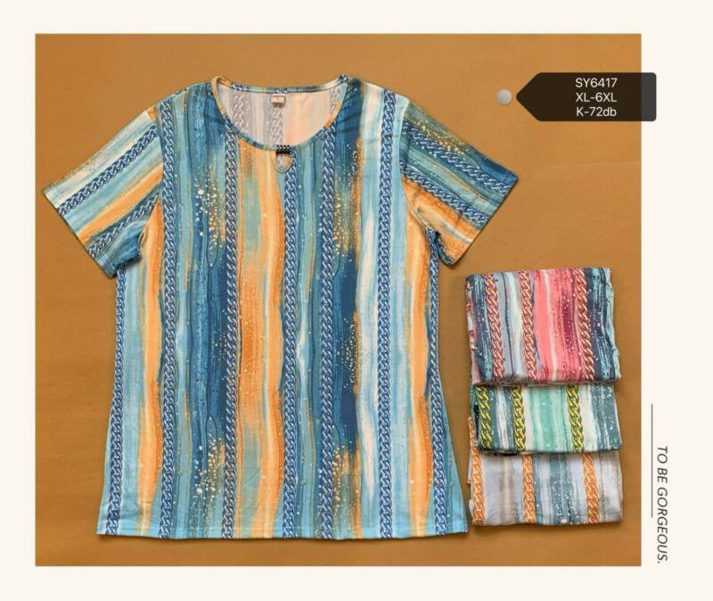 Bluzki damskie Roz XL-6XL, Mix Kolor Paczka 12 szt